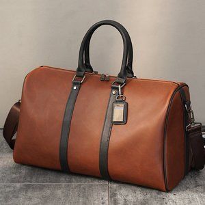 Genuine Leather Weekender Duffle
